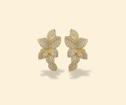 Aretes Lirio dorado