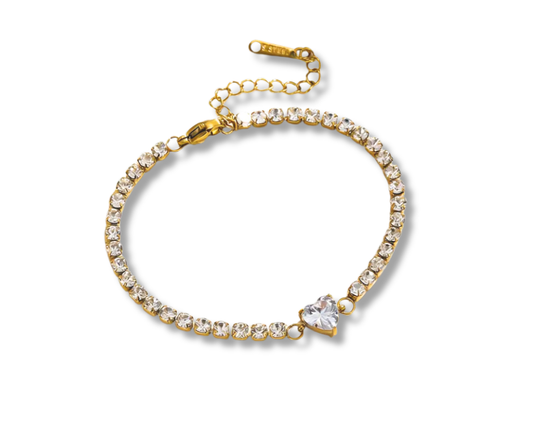Pulsera tenis corazón
