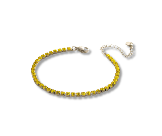 Pulsera tenis amarilla