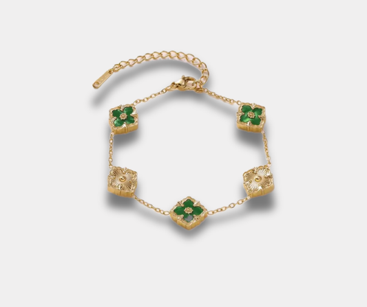 Pulsera trébol verde