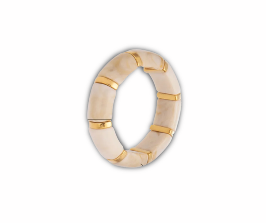 Pulsera ancha hueso