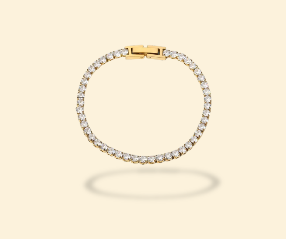 Pulsera tenis con broche