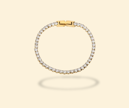 Pulsera tenis con broche