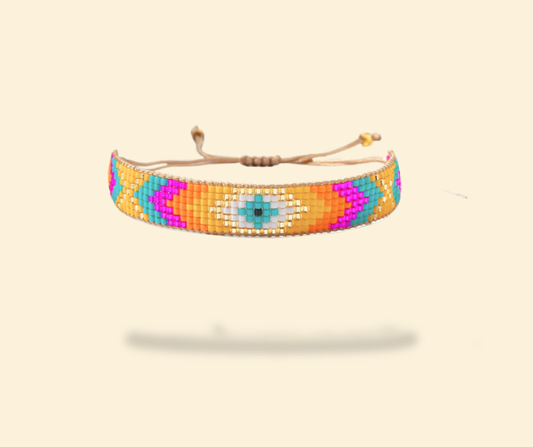 Pulsera ojo arcoíris