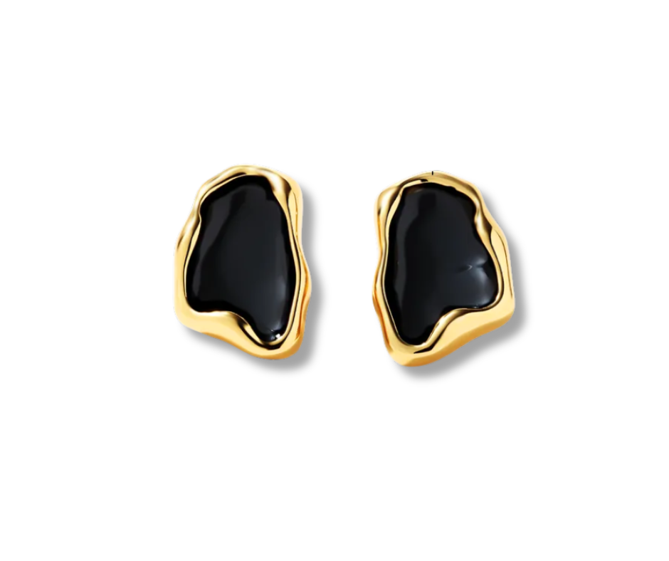 Aretes Roma negro