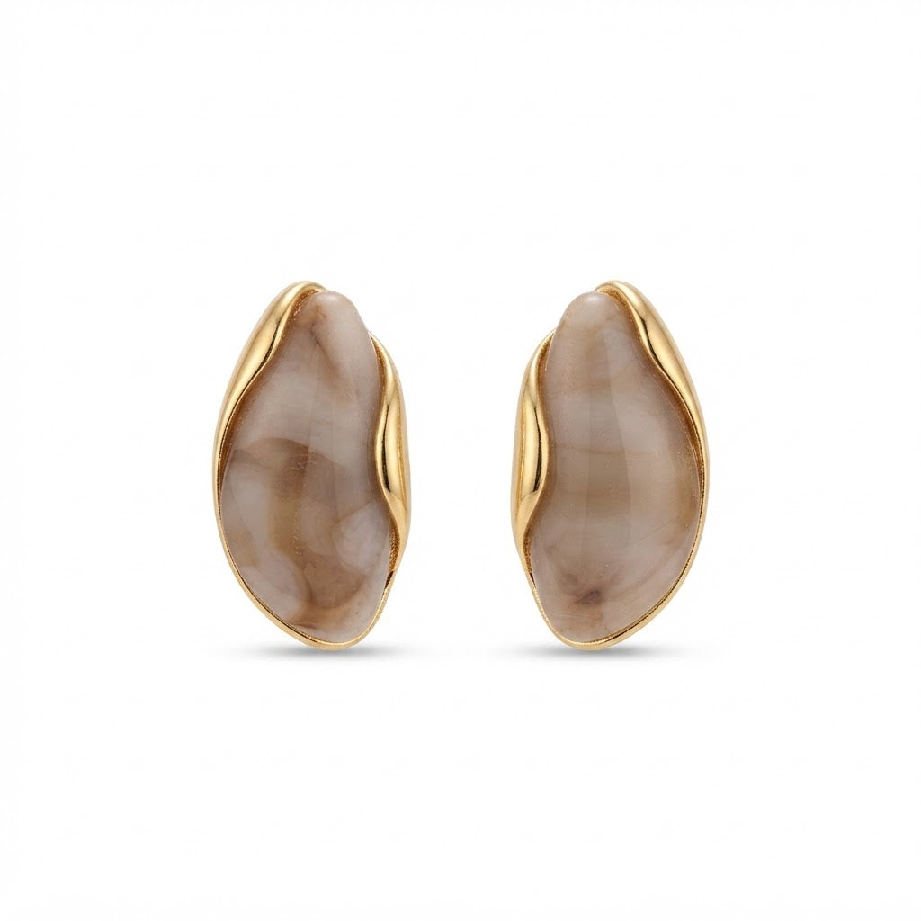Aretes Nina beige