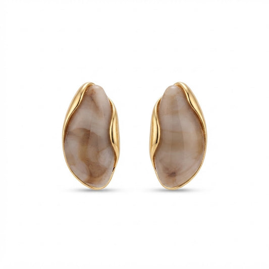 Aretes Nina beige