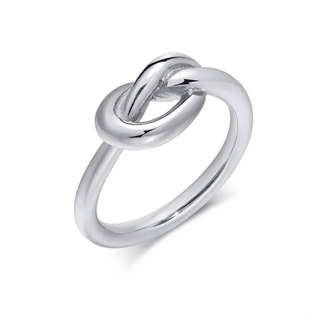 Anillo desatanudos plateado