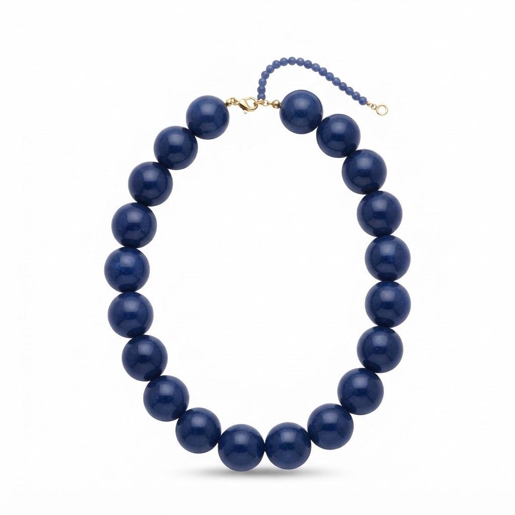 Collar bubble azul rey