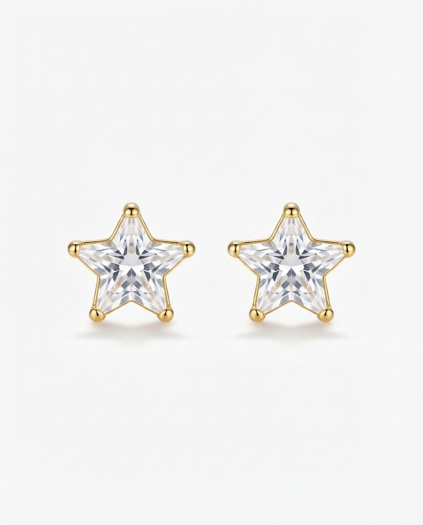 Aretes estrella de cristal