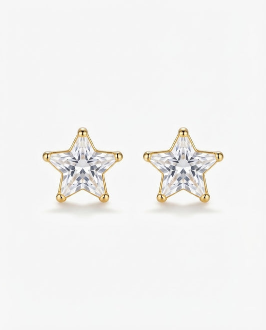 Aretes estrella de cristal