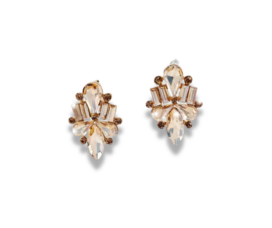 Aretes Anturio Champaña