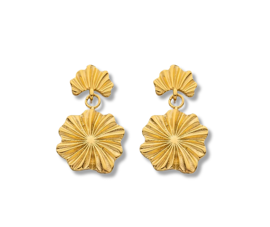 Aretes doble flor
