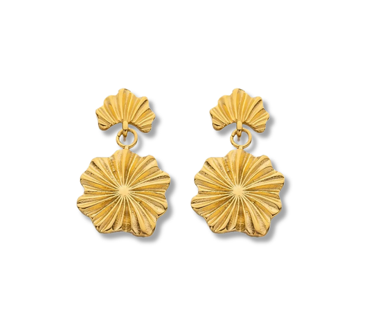 Aretes doble flor