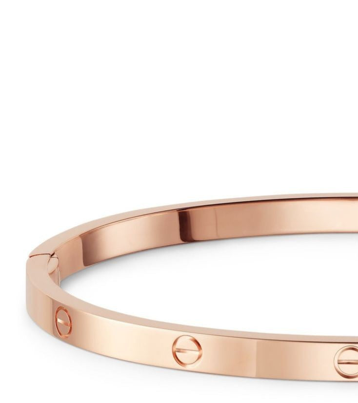 Brazalete tipo Cartier rosado