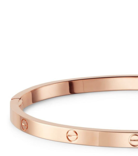 Brazalete tipo Cartier rosado