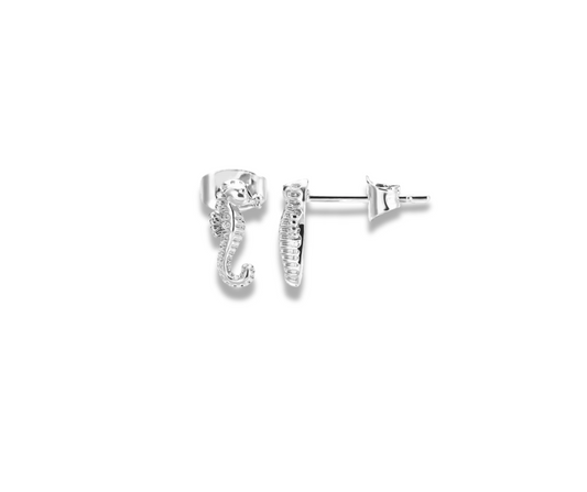 Aretes mini caballo de mar plata