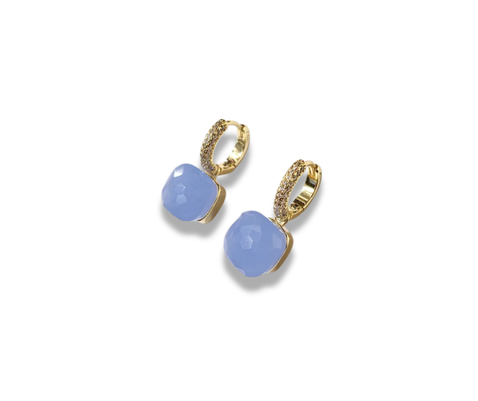 Aretes Candy azul
