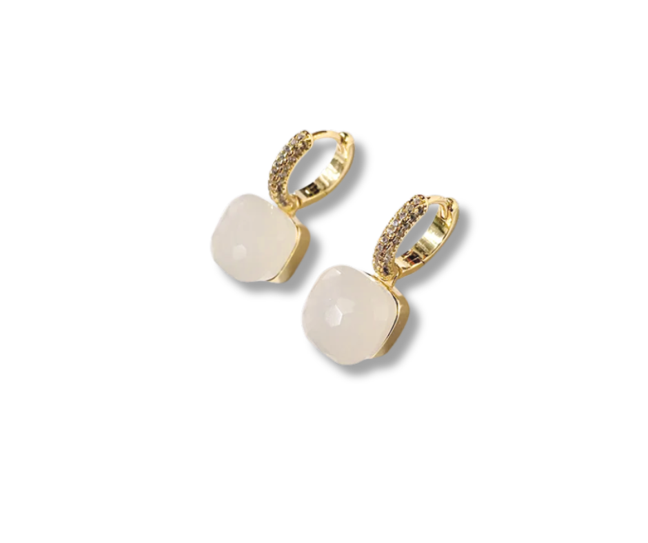 Aretes Candy blanco