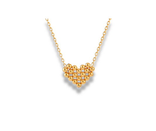 Collar Corazón balines