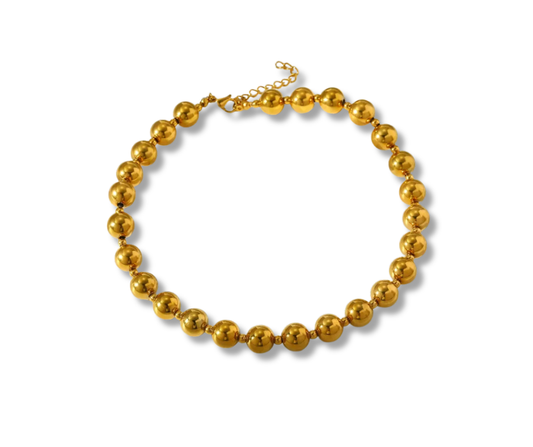 Collar burbujas doradas