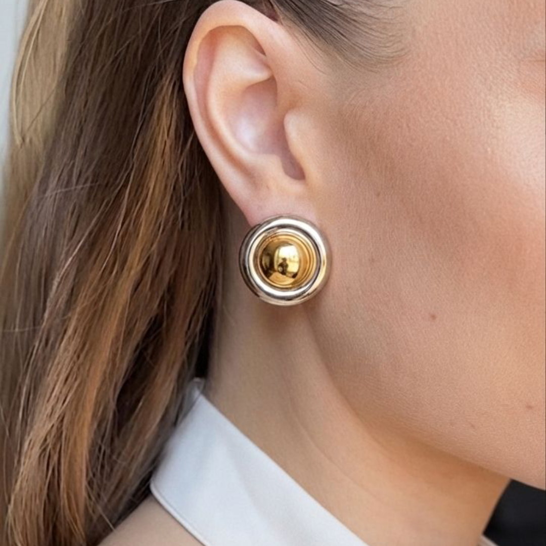 Aretes Consuelo bicolor