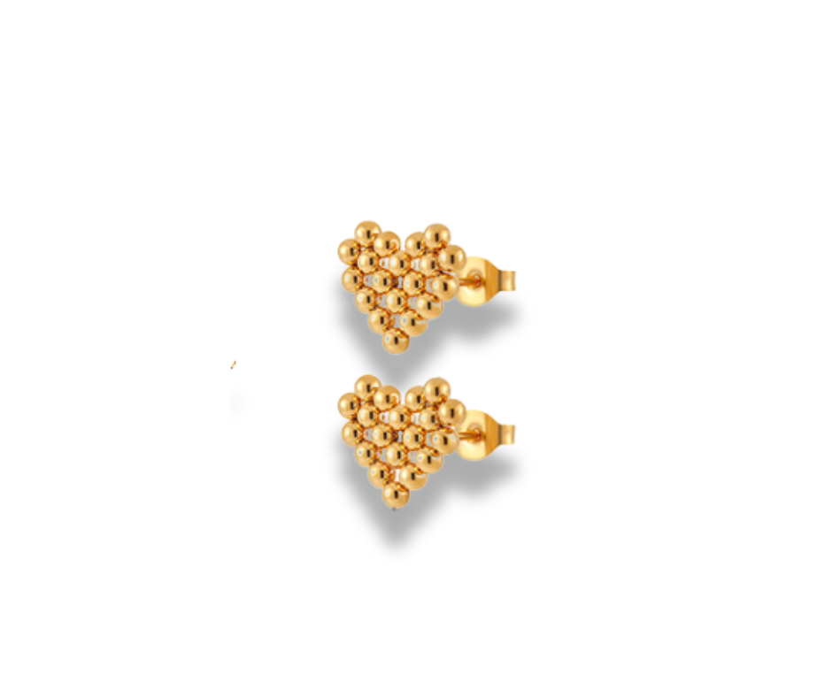 Aretes Corazón balines