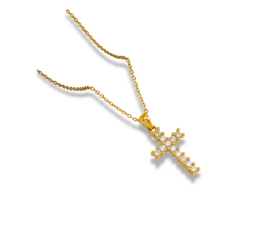 Collar Cruz cristal