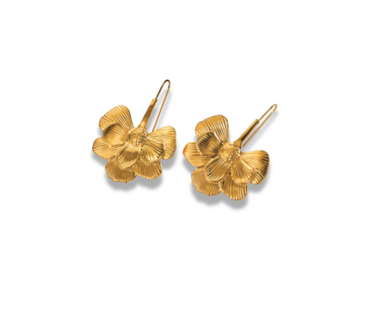 Aretes Flor colgante