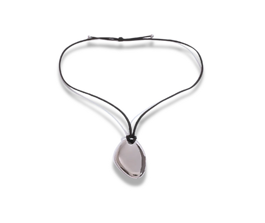 Collar Irregular plateado