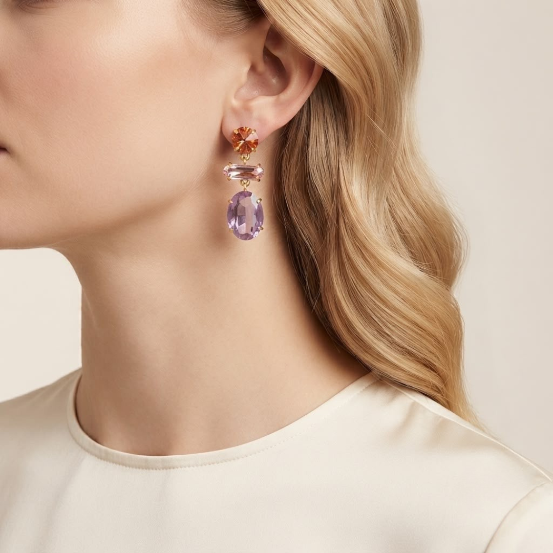 Aretes Lila
