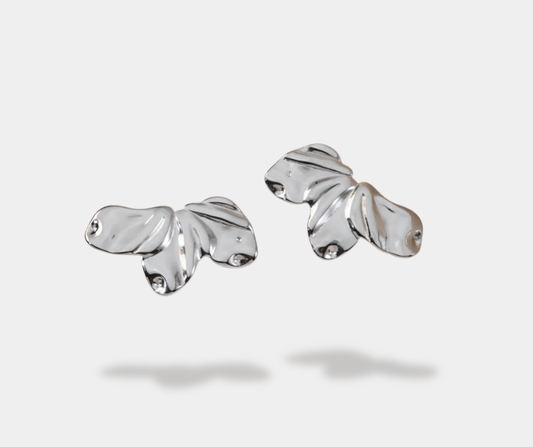 Aretes loto plata