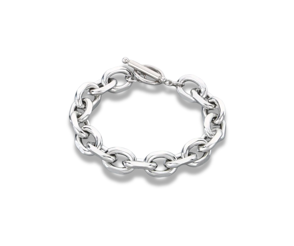 Maxipulsera plata
