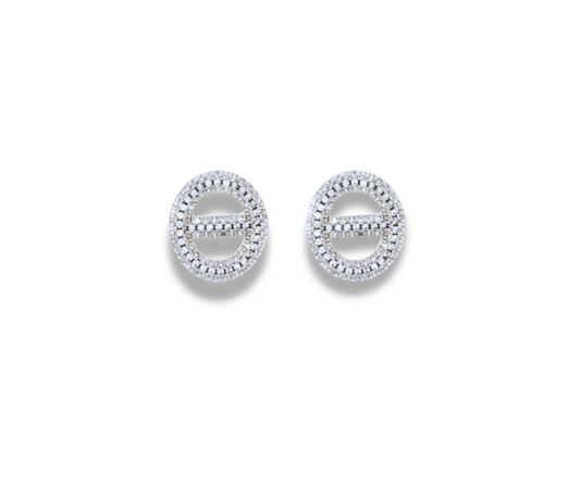 Aretes Molly plateado