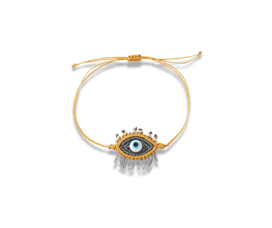 Pulsera ojito tejido