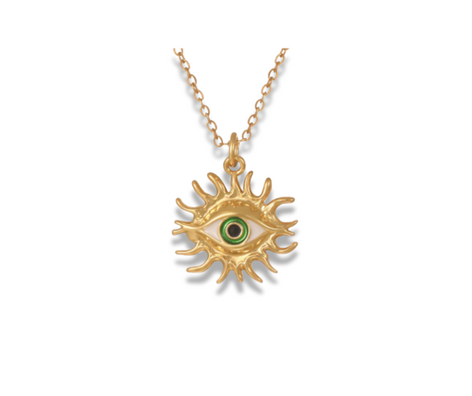 Collar Ojo verde