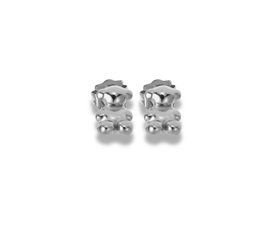 Aretes Oso plata