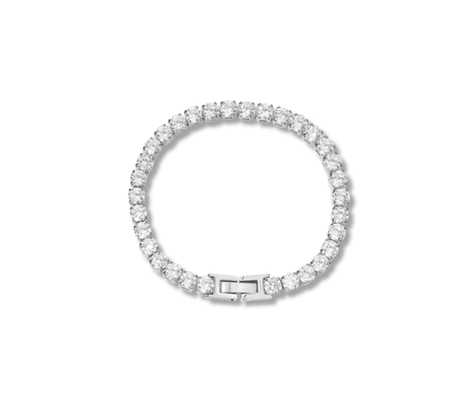 Pulsera tenis plata