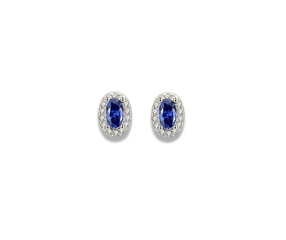 Aretes Rebeca azul
