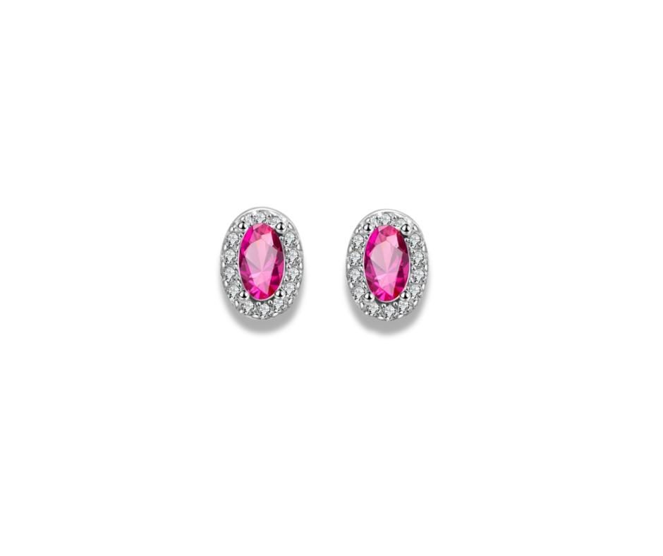 Aretes Rebeca rosa