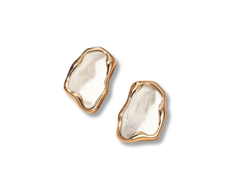 Aretes Roma blanco
