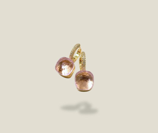 Aretes Candy rosado